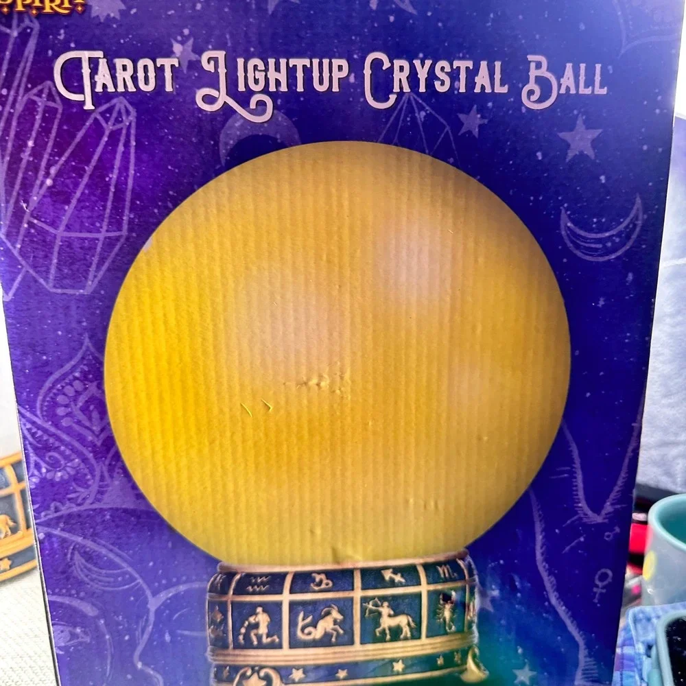 Spirit‎ Halloween Tarot Lightup Crystal Ball Sound Activated Zodiac Base Prop